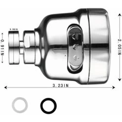 Swivel Faucet Aerator, Aerator Faucet Water Saving Extension Faucet Filter Nozzle Kitchen Faucet Adjustable Multifunctional Sprayer -Comfort Bathroom Store 94612199 5