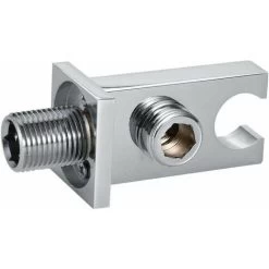 Shower Outlet Elbow Bracket, Sliver Shower Spray Head Bracket, Wall-Mounted Smooth Thick Veneer -Comfort Bathroom Store 94626263 2