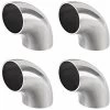 304 Stainless Steel Pipe Fitting 90 Elbow Butt Weld Outer Diameter 38mm, 1-1/2 -4pcs -Comfort Bathroom Store 94628342 1