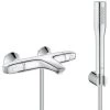 Grohe Bath/shower Set Grohtherm 1000 Thermostatic Mixer + Euphoria Cosmopolitan 1 Jet Stick Shower, Chrome (34155003-Euphoria) -Comfort Bathroom Store 94931075 1