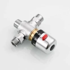 1/2 Inch 3-way Thermostatic Valve Valve Thermostat Brass Shower Thermostat Shower Thermostat For Hand Shower, Shower Faucet -Comfort Bathroom Store 95067215 4