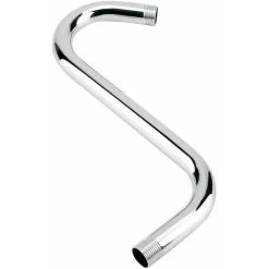 S Shape Shower Arm - 201 Stainless Steel 8 Curved S Shape Shower Arm For Bathroom Accessories