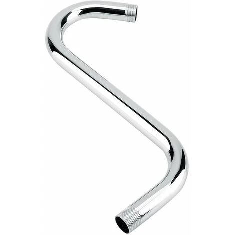S Shape Shower Arm - 201 Stainless Steel 8 Curved S Shape Shower Arm For Bathroom Accessories 3 S Shape Shower Arm - 201 Stainless Steel 8 Curved S Shape Shower Arm For Bathroom Accessories