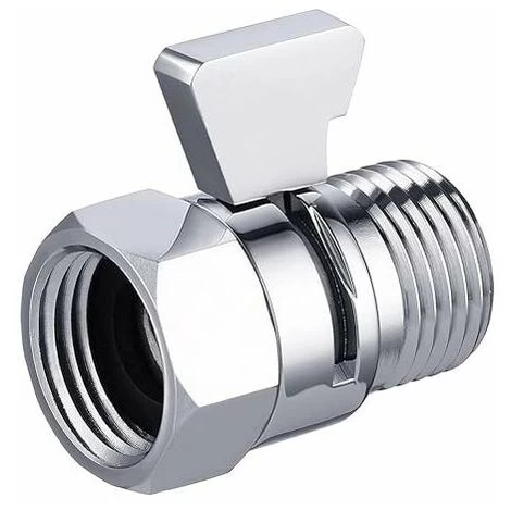 Angle Valve Shower Shut-off Valve Water Shut-off Valve Shower G1/2 Water Divider Shower Shut-off Valve Polished Chrome-plated Brass 3 Angle Valve Shower Shut-off Valve Water Shut-off Valve Shower G1/2 Water Divider Shower Shut-off Valve Polished Chrome-plated Brass