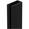 Colore Matt Black 1850mm 8mm Walk In Shower Enclosure Glass Wall Channel