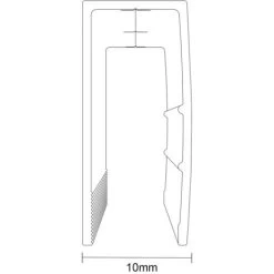 Colore Matt Black 1850mm 8mm Walk In Shower Enclosure Glass Wall Channel -Comfort Bathroom Store 95169769 5