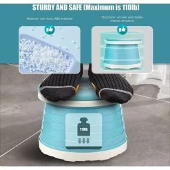 One Piece Infant Potty Training Potty Training Baby Kid Portable Folding Potty Training Kids Travel Toilet Learning Cleaning Kids Boys Girls Car Potty Training Indoor Outdoor Park Camping (Green) -Comfort Bathroom Store 95305547 4