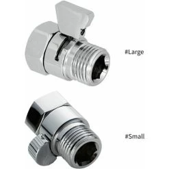 Shower Shut-off Valve Switch Connector Spray Gun Pause Water Connector Transfer Valve Flow Regulator -Comfort Bathroom Store 95306230 3