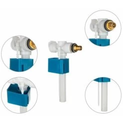 Float Valve For WC With Side Supply - Adjustable And Resistant - Universal, Economical And Adaptable - Brass Connection (3/8) - Integrated Filter, 8 Float Valve For WC With Side Supply - Adjustable And Resistant - Universal, Economical And Adaptable - Brass Connection (3/8) - Integrated Filter, -Comfort Bathroom Store 95351480 3