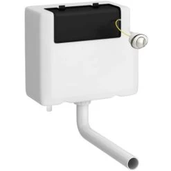Nuie White Dual Flush Concealed Cistern With Bottom Inlet- XTY008B