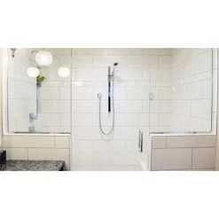 Round Hose Connector - Chrome Wall Connecting Elbow - Brass - Universal - 1/2" - Sand Fitting - Shower Wall Fitting For Hand Shower -Comfort Bathroom Store 95523917 5