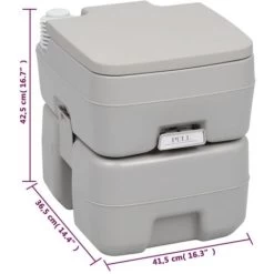 Portable Camping Toilet And Handwash Stand Set With Water Tank VidaXL 9 Portable Camping Toilet And Handwash Stand Set With Water Tank VidaXL -Comfort Bathroom Store 95546032 3