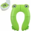 Foldable Children's Toilet Seat Reducer Travel Toilet For Baby Comfort PP With Equipment 4 Silicone Non-Slip Pads And 1 Bag - Green -Comfort Bathroom Store 95647884 1