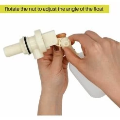 Float Ball Valve For Waterer 1.27Cm 2 Pcs 44563 Inch Automatic Shut Off Fill Valve For Spherical Cattle Waterer Tank Valves Float With Waterline Adapter -Comfort Bathroom Store 95657525 4