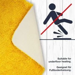 Bath Mat Set Of 3 Pieces - 3X Bath Mats (45x45 + 50x80 + 60x100cm) - Non-slip & Washable Bath Mat - With WC Cutout – CREAM -Comfort Bathroom Store 95876743 4