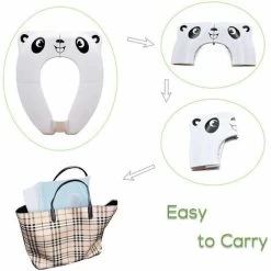 Baby Toilet Seat Reducer - RIGHTWELL Travel Foldable Toilet Seat Portable Potty Seat For Baby Kids (White) -Comfort Bathroom Store 95878470 4
