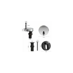 Macaron Toilet Seat Fixing Kit Universal For Toilet Seat - Compatible With Most Standard Toilet Seats With Automatic Lowering System - Easy To Install 6 Macaron Toilet Seat Fixing Kit Universal For Toilet Seat - Compatible With Most Standard Toilet Seats With Automatic Lowering System - Easy To Install -Comfort Bathroom Store 95924382 2
