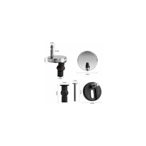 Macaron Toilet Seat Fixing Kit Universal For Toilet Seat - Compatible With Most Standard Toilet Seats With Automatic Lowering System - Easy To Install 4 Macaron Toilet Seat Fixing Kit Universal For Toilet Seat - Compatible With Most Standard Toilet Seats With Automatic Lowering System - Easy To Install - Image 2