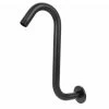 8 Inch Shower Arm 201 Stainless Steel High Rise S-Curved Shower Extension Arm G1/2 Bathroom Accessory Showerhead Extension (Black) -Comfort Bathroom Store 95966108 1