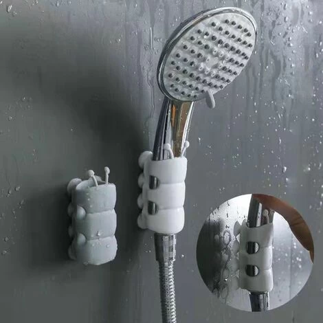 Handheld Shower Holder, 2 Pieces Wall Mount Bracket Silicone Suction Cup No Drilling Needed For Marble Glass Metal Ceramic 4 Handheld Shower Holder, 2 Pieces Wall Mount Bracket Silicone Suction Cup No Drilling Needed For Marble Glass Metal Ceramic - Image 2