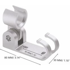 LITZEE Shower Holder Frame Rotating Shower Holder Shinny Aluminum DIY Marble Strong Shower Holder Flexible Functional Holder With Extra Hook For Shower -Comfort Bathroom Store 96305836 3