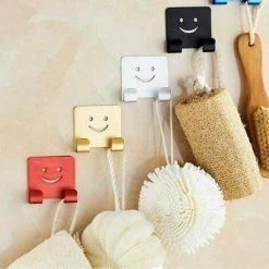 Set Of 5 Razor Holder Hooks, Multifunctional Aluminum Self-adhesive Hook, (5 Colors)- -Comfort Bathroom Store 96486337 3