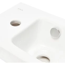 Vitra Integra Wash Basin 37x22 Cm, Left-hand Hole, White (7090-003-0028) -Comfort Bathroom Store 96739121 5