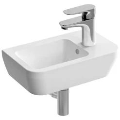 Vitra Set Wash Basin 37x22 Cm With Tap Hole On The Right + Trap (7091-003-0029-SET)