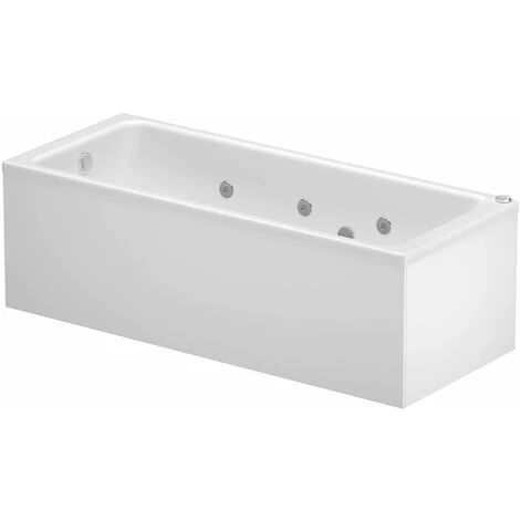 Vitura 1500x700mm Single Ended Square Whirlpool Bath 6 Jets Acrylic Bathroom 6 Vitura 1500x700mm Single Ended Square Whirlpool Bath 6 Jets Acrylic Bathroom - Image 4