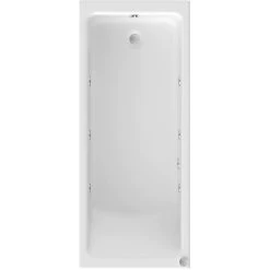 Vitura 1500x700mm Single Ended Square Whirlpool Bath 6 Jets Acrylic Bathroom 11 Vitura 1500x700mm Single Ended Square Whirlpool Bath 6 Jets Acrylic Bathroom -Comfort Bathroom Store 97071787 5