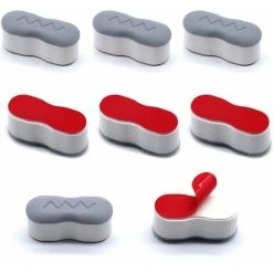 8 Pack Toilet Seat Bumpers With High Strength Adhesive To Keep Toilet Seat Dry And Clean.