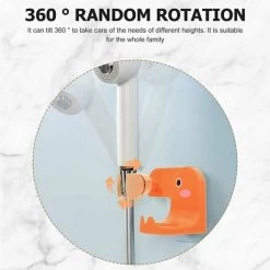 Shower Head Holder Adjustable Hand Held Shower Wand Holder With Shower Gel Bottle Holder Hook Shampoo Holder No Drilling Wall Mount For Bathroom -Comfort Bathroom Store 97105061 5
