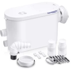 Aquamatix Silencio 400W Sanitary Macerator Pump WC Suspended Toilet Shower Silent Lift Pump -Comfort Bathroom Store 97224443 4