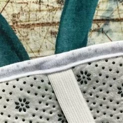 3 Pieces Set Of Bathroom Shower Mats + Foot Bath Mats Mats + Toilet Seat Cover. Non-Slip Shower Curtain Mat - The Underwater World (Wood Grain) -Comfort Bathroom Store 97696639 4