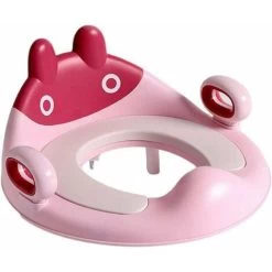 Kids Toilet Seat Baby Toilet Seat Reducer For Toddler Toilets With Small Cushion Handle And Back Trainer Non-Slip Design Round And Oval Toilets -Comfort Bathroom Store 97697766 5