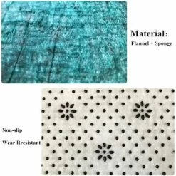 3 Pieces Set Of Bathroom Shower Mats + Foot Bath Mats Mats + Toilet Seat Cover. Non-Slip Shower Curtain Mat - The Underwater World (Rock) -Comfort Bathroom Store 97699031 3