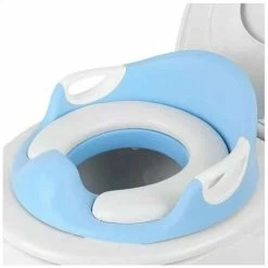 Wc Child Toilet Seat Step Toilet Reducer Child Feet Booster 2 Steps For Non-slip Potty Training. (Blue)