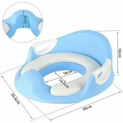 Wc Child Toilet Seat Step Toilet Reducer Child Feet Booster 2 Steps For Non-slip Potty Training. (Blue) -Comfort Bathroom Store 97700131 4