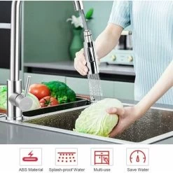 Pull Out Sprayer Faucet 2 Modes Kitchen Sprayer Faucet Pull Out Kitchen Sprayer Replacement Plastic Shower Head Shower Head For Bathroom Kitchen -Comfort Bathroom Store 97810986 3