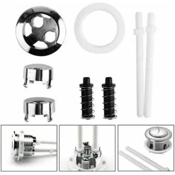 Flush Mechanism Set Of 1 Universal Toilet Cistern Push Buttons - 38mm - Pop Up Button - Standard Flush Button 10 Flush Mechanism Set Of 1 Universal Toilet Cistern Push Buttons - 38mm - Pop Up Button - Standard Flush Button -Comfort Bathroom Store 97811488 4