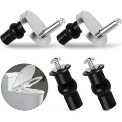 Pack Universal Toilet Seat Fixing Hinged Toilet Seat Cover Toilet Lid Fixings Toilet Seat Replacement Fixing For Toilet Seat Toilet Seat Fix -Comfort Bathroom Store 97812676 5