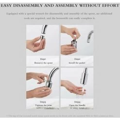 Touchless Smart Faucet With Motion Sensor Water Saving Faucet For Bathroom Kitchen Fits Silver -Comfort Bathroom Store 97815029 3