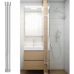 30cm Shower Arm, G3/4 Shower Arm Extension, Shower Head Extender, Lower Head Chrome Copper Tube Accessory Shower Head Extension (10 Inches) -Comfort Bathroom Store 97815397 4