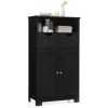 Bathroom Floor Cabinet Wooden Storage Cupboard With Adjustable Shelf & Doors -Comfort Bathroom Store 97853547 1