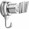 Shower Head Holder, Suction Cup Shower Holder, 360° Rotating Shower Holder, Adjustable Shower Holder, Wall Mount Shower Head, No Drilling, For Bathroom (Silver) -Comfort Bathroom Store 97905020 1