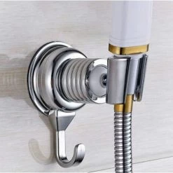 Shower Head Holder, Suction Cup Shower Holder, 360° Rotating Shower Holder, Adjustable Shower Holder, Wall Mount Shower Head, No Drilling, For Bathroom (Silver) 10 Shower Head Holder, Suction Cup Shower Holder, 360° Rotating Shower Holder, Adjustable Shower Holder, Wall Mount Shower Head, No Drilling, For Bathroom (Silver) -Comfort Bathroom Store 97905020 4