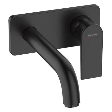 Hansgrohe Vernis Shape Set Concealed Washbasin Mixer, Black Matt, 2 Exits, 207 Mm Spout + Concealed Body (71578670-SET) 4 Hansgrohe Vernis Shape Set Concealed Washbasin Mixer, Black Matt, 2 Exits, 207 Mm Spout + Concealed Body (71578670-SET) - Image 2