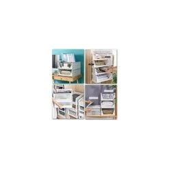 Stackable Clothes Storage Basket Organizer Sliding Wardrobe Drawer Shelf DIY Divider Separator Desk Container For Wardrobe Closet Kitchen Bathroom Office (White) 10 Stackable Clothes Storage Basket Organizer Sliding Wardrobe Drawer Shelf DIY Divider Separator Desk Container For Wardrobe Closet Kitchen Bathroom Office (White) -Comfort Bathroom Store 98422579 4