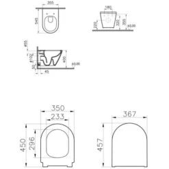 Vitra Integra Rimless Toilet + Softclose Seat In Duroplast (7041-003-6285) -Comfort Bathroom Store 98522846 2