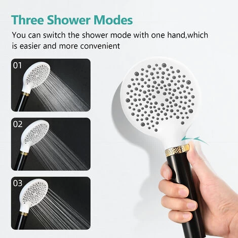 EMKE Shower Head And Hose Set Powerful Flow Shower Head Water Filter Shower 1.5M Hose IF And Red Dot Design Award-Winning Showerhead, Black 5 EMKE Shower Head And Hose Set Powerful Flow Shower Head Water Filter Shower 1.5M Hose IF And Red Dot Design Award-Winning Showerhead, Black - Image 3